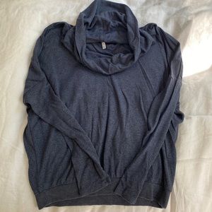Navy turtleneck sweater